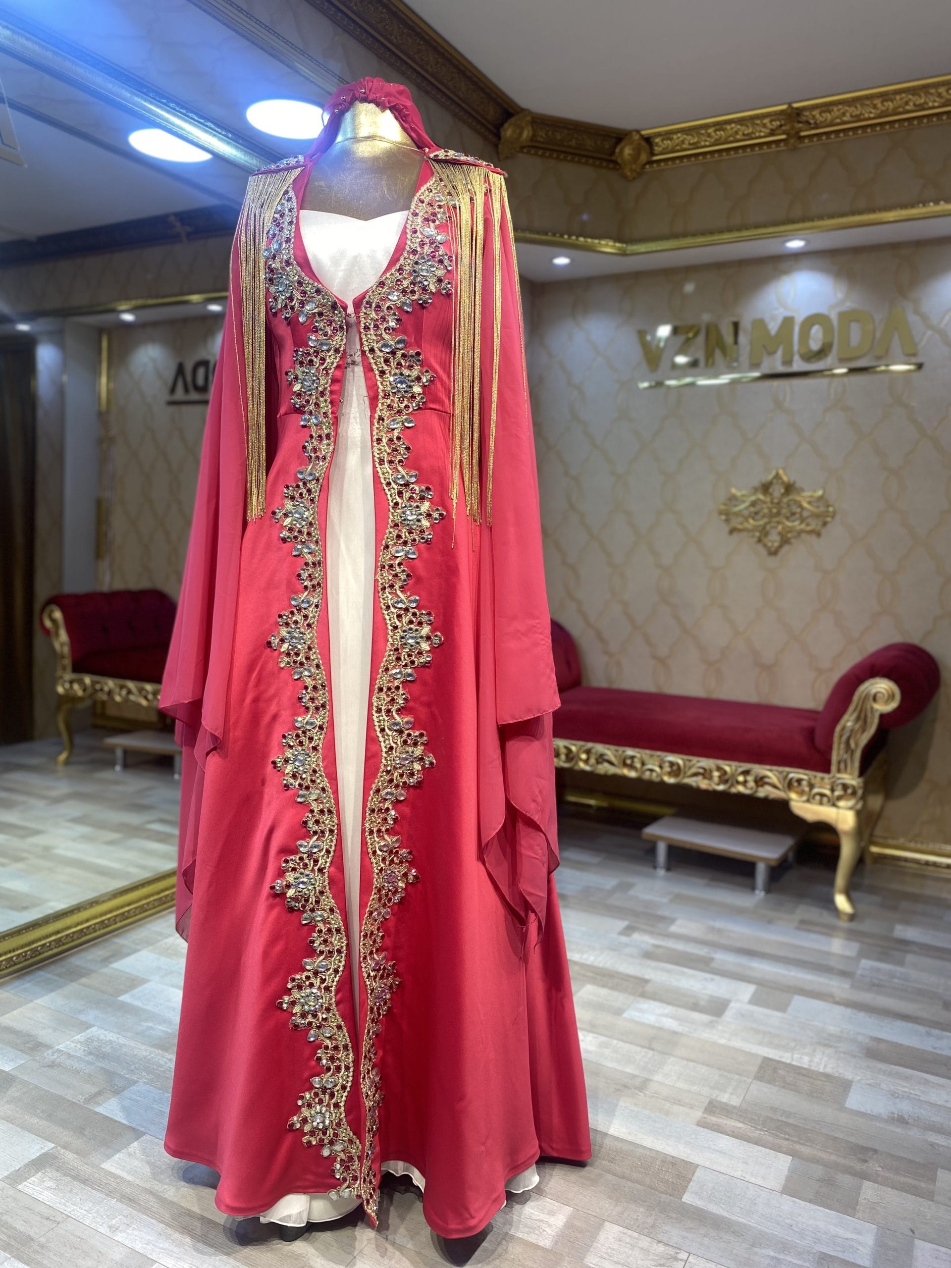 Aktan Kına Kaftan Bindallı Abiye - Görsel 2