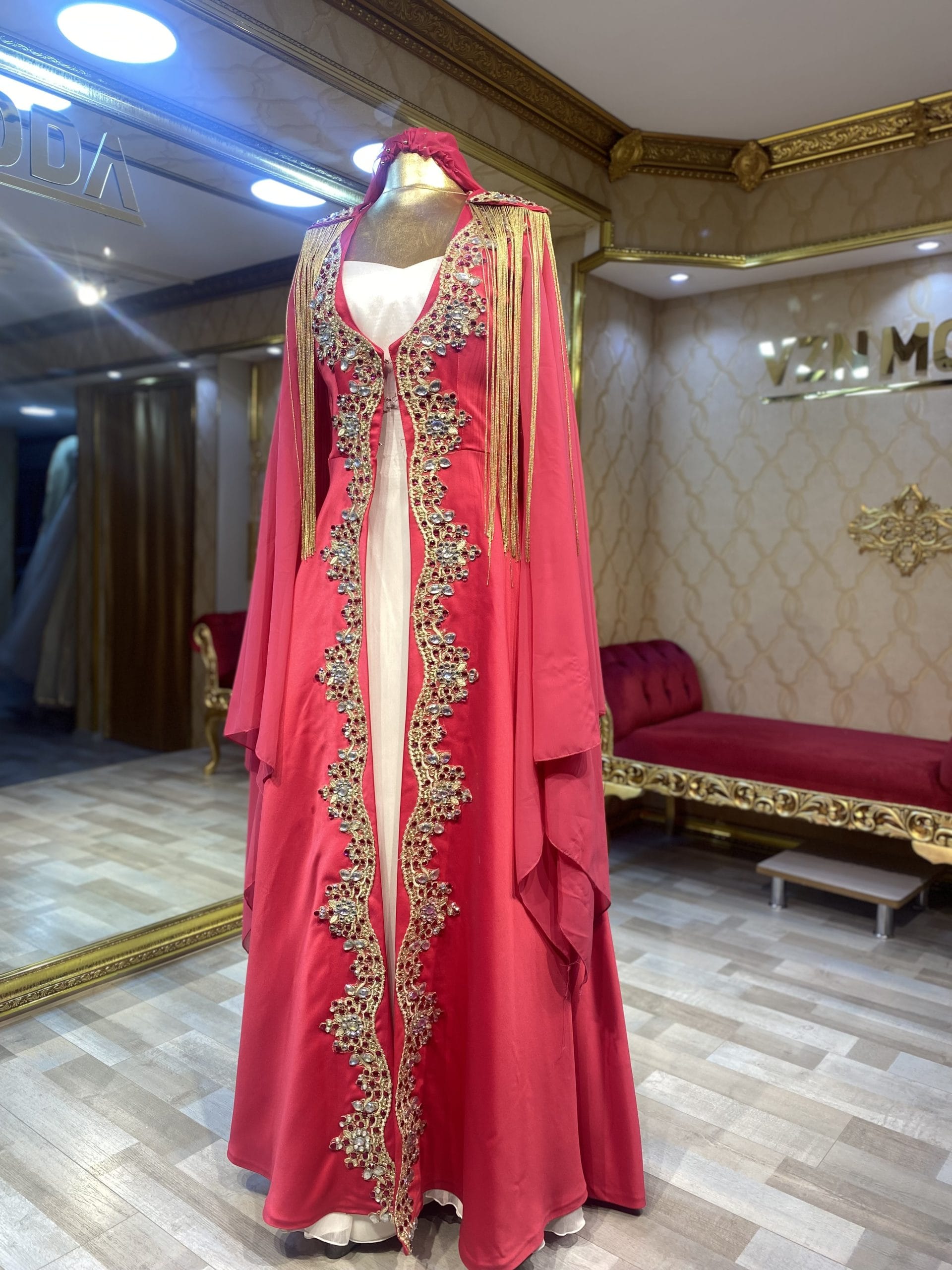 Aktan Kına Kaftan Bindallı Abiye - Görsel 3