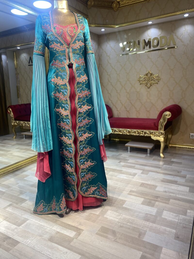 Alçin Model Kınalık Kaftan Bindallı Abiye