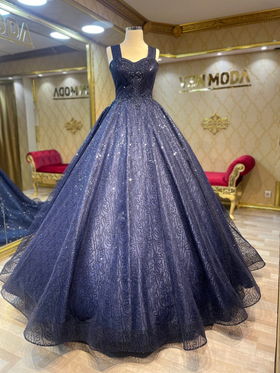 Cemre Model Lacivert Nişanlık Abiye - Görsel 6