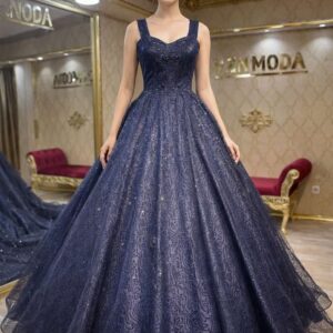 Cemre Model Lacivert Nişanlık Abiye