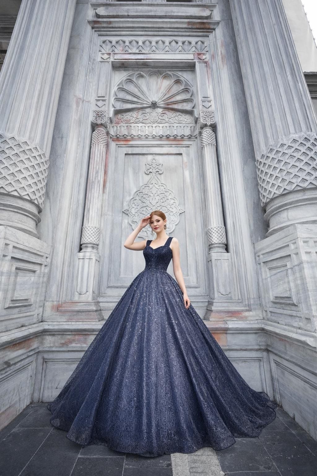 Cemre Model Lacivert Nişanlık Abiye - Görsel 2