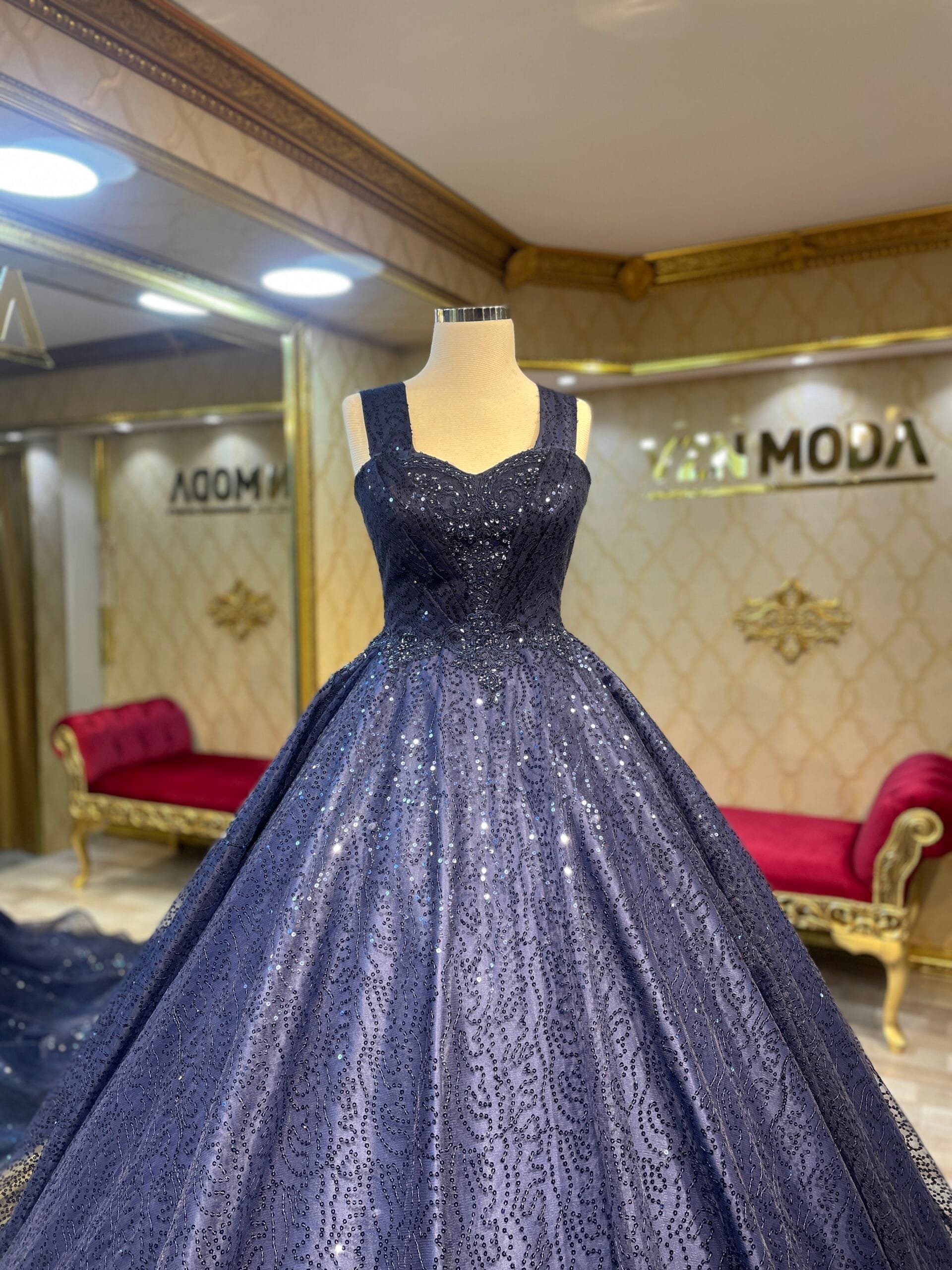 Cemre Model Lacivert Nişanlık Abiye - Görsel 7