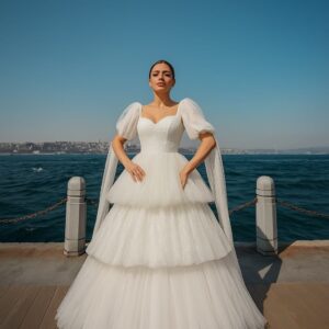 Fiona Model Helen Model Kabarık Gelinlik
