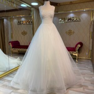 Gülçin Model İşlemeli Helen Gelinlik