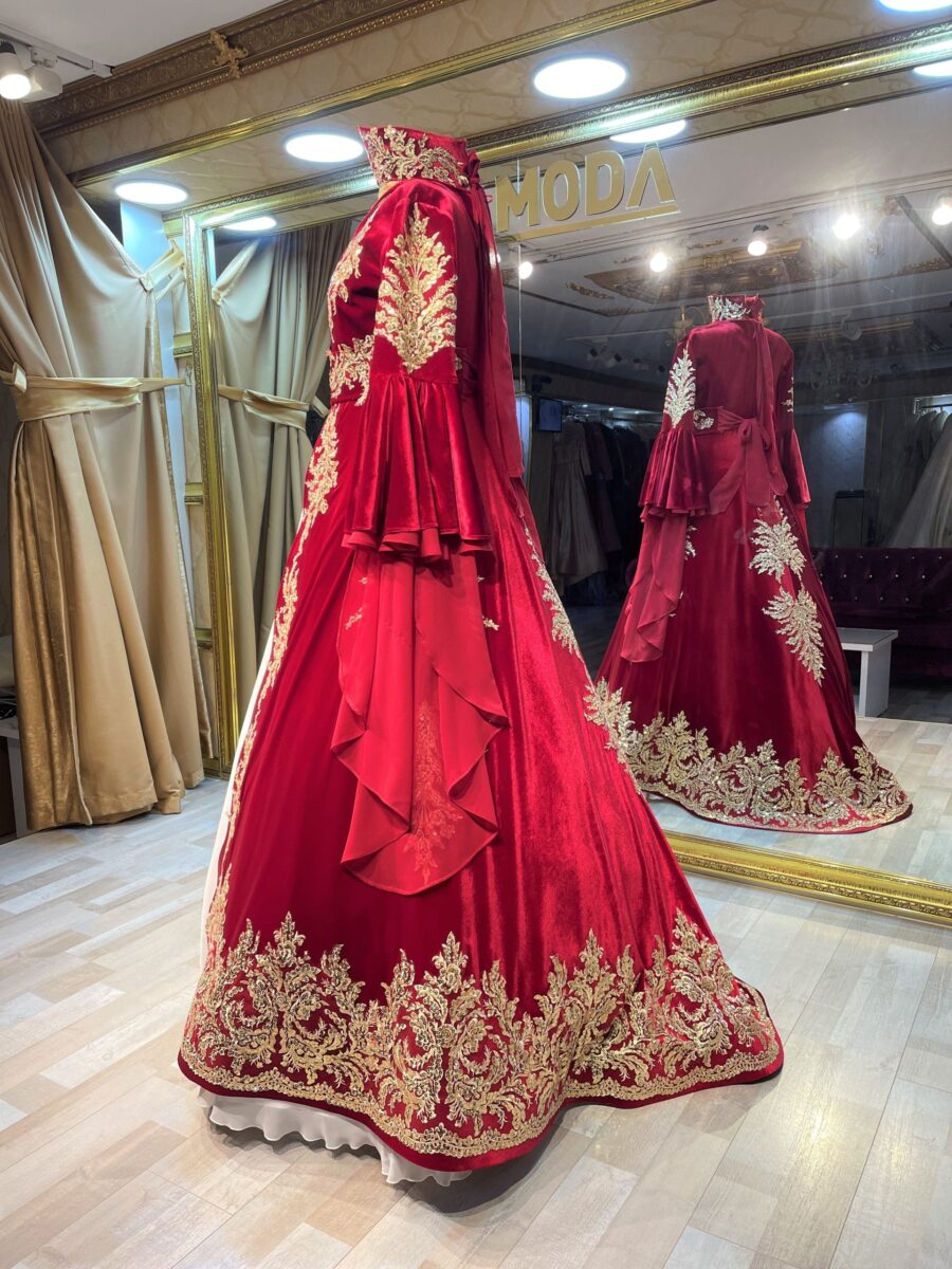 Güzelay Kırmızı Kaftan Kınalık Bindallı - Görsel 4