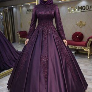 Hande Mürdüm Saten Tesettür Nişanlık