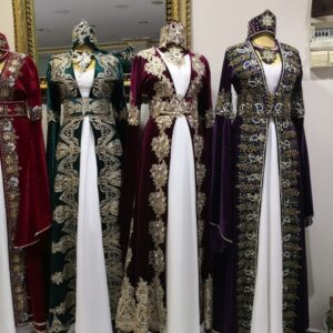 İmalattan Toptan Perakende Kadife Kaftan Kınalık