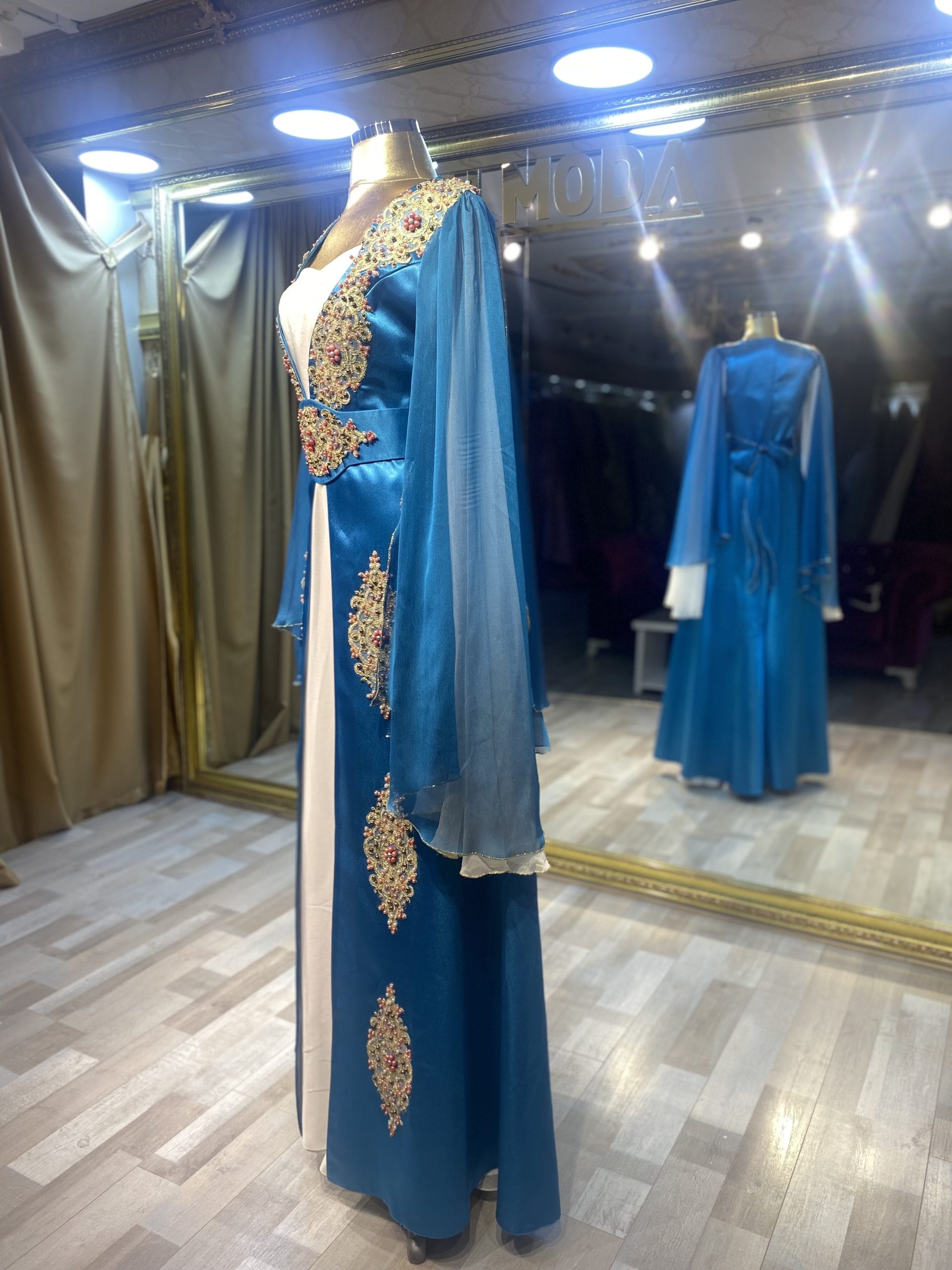 Aleda Model Kınalık Kaftan Bindallı - Görsel 3