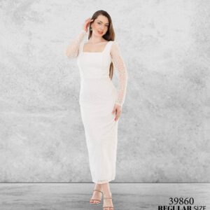 Jasmin Nikah Düğün Kalem Abiye Elbise