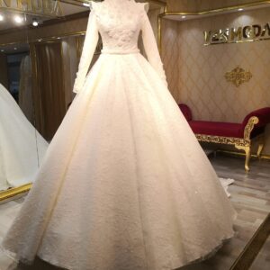Nevra Model İşlemeli Tesettür Gelinlik