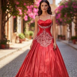 Serenay Kırmızı Nişanlık Kına Abiye