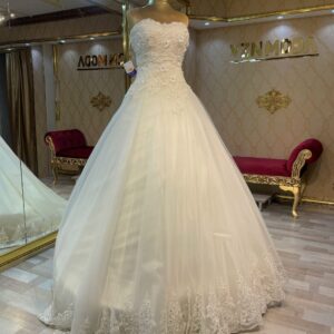 Özlem Model İndirimli Uygun Gelinlik