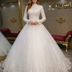 Ahu Model Kampanyalı Tesettür Gelinlik