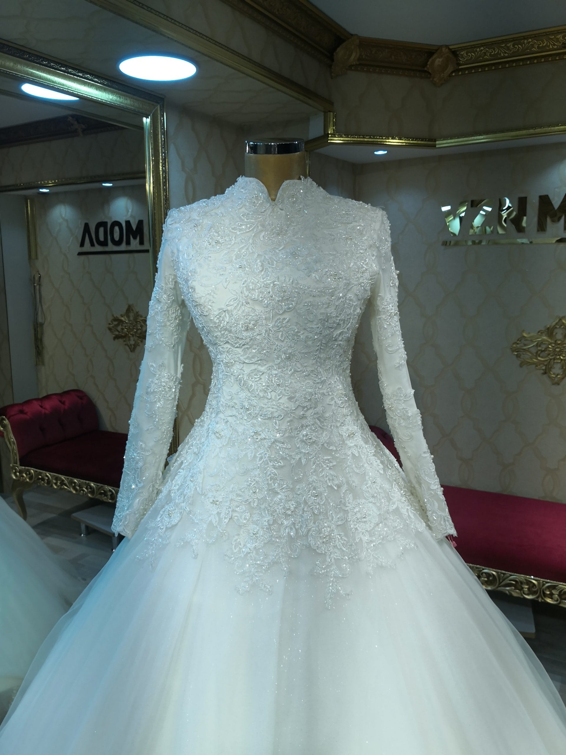Ahu Model Kampanyalı Tesettür Gelinlik - Görsel 2