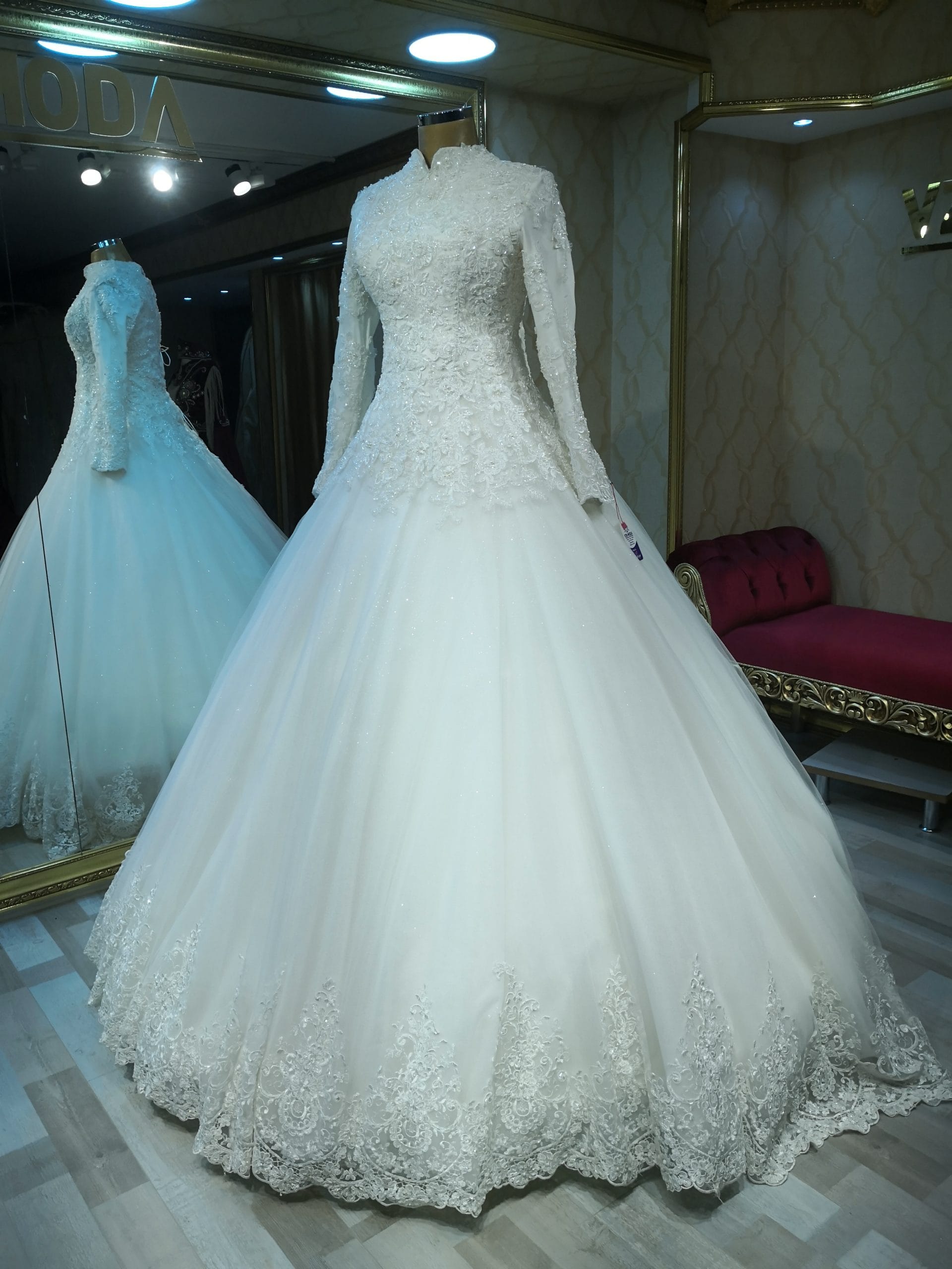 Ahu Model Kampanyalı Tesettür Gelinlik - Görsel 3