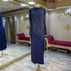 Parla Model Taşlı Düğün Abiye Elbise